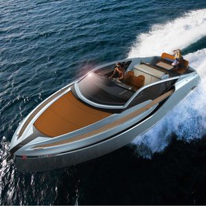 lancha Express Cruiser com motor de centro / a diesel / bimotor / open