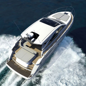 lancha Express Cruiser com motor de centro