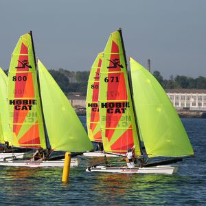 catamarã esportivo de regata / para escola / múltiplo / spinnaker assimétrico