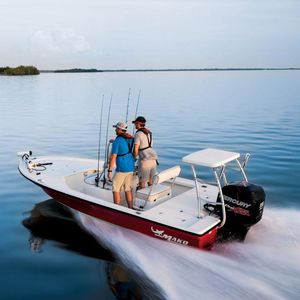 bay boat com motor de popa