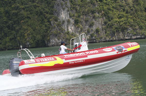 barco utilitário / com motor de popa / barco inflável semirrígido