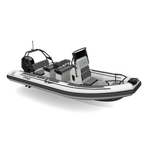 barco inflável com motor de popa