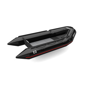 barco inflável com motor de popa / dobrável / com console jockey / de caça