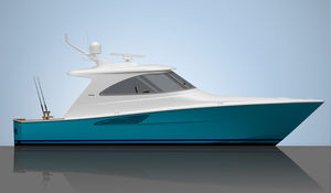 lancha Express Cruiser com motor de centro