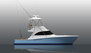 lancha Express Cruiser com motor de centro / a diesel / open / de cruzeiro