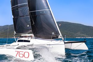 trimarã / de cruzeiro / de popa aberta / 1 cabine
