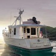 lancha Express Cruiser com motor de centro