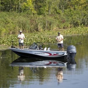 bay boat com motor de popa