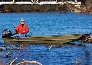 jon boat com motor de popa
