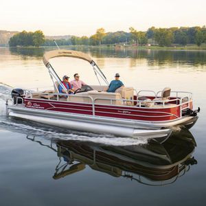 pontoon boat com motor de popa 1