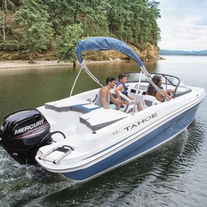 lancha de proa aberta com motor de popa / com console dupla / bowrider / para esqui aquático