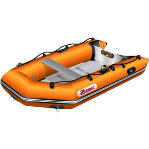 barco inflável com motor de popa