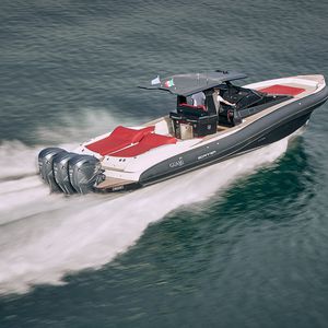 barco inflável de rabeta / com motor de popa / bimotor / trimotor