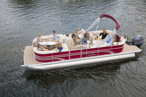 pontoon boat com motor de popa 1