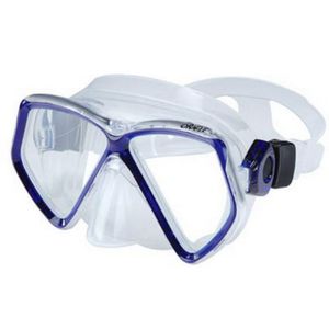 máscara de mergulho de duas lentes