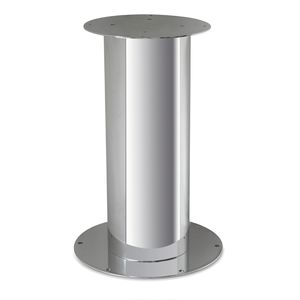 pé de mesa em aço inoxidável