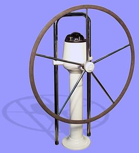 pedestal para roda de leme de cabo