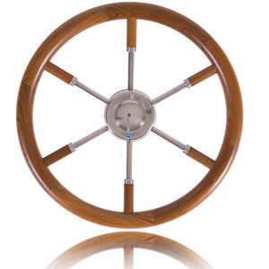 volante para barco a motor em teca 1