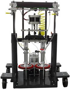 máquina de projeção de adesivo