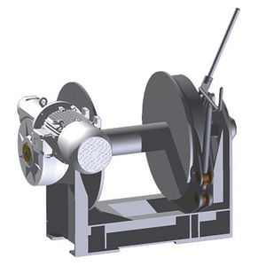 guincho para navio / para manuseio de âncora / elétrico / de tambor simples