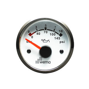 indicador para barco / de pressão de óleo / analógico
