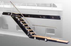 escada para iate / lateral / de embarque / hidráulica