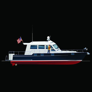 iate a motor de cruzeiro / trawler / com flybridge / com casco de deslocamento