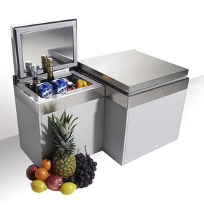 geladeira para barco / para iate / em aço inox / com compressor
