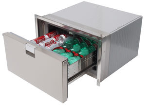 geladeira para barco / para iate / em aço inox / com compressor