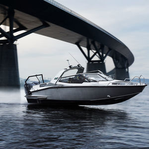 lancha Express Cruiser com motor de popa / bimotor / open / com console dupla