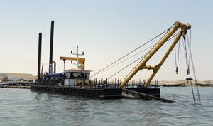 navio especial draga de sucção com desagregador