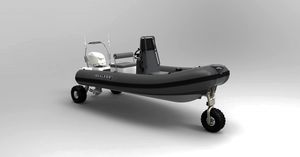 barco inflável com motor de popa / semirrígido / com console central / anfíbio