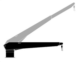turco para barco / hidráulico / pivotante / telescópico