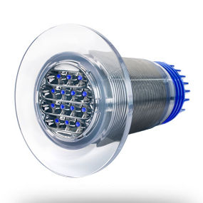 iluminação subaquática para barco