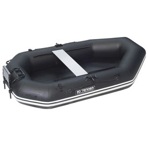 barco inflável com motor de popa
