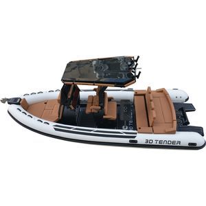 barco inflável com motor de popa