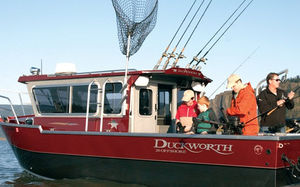 lancha Cabin Cruiser com motor de popa / com hard-top / offshore / de pesca esportiva