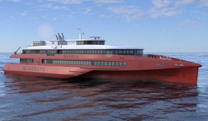 ferry de passageiros de alta velocidade / trimarã