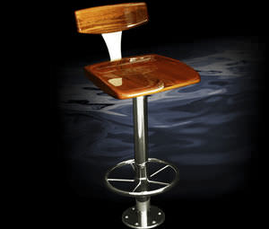 banqueta alta base redonda / para iate / para navio