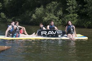 equipamento de diversão aquática colchão