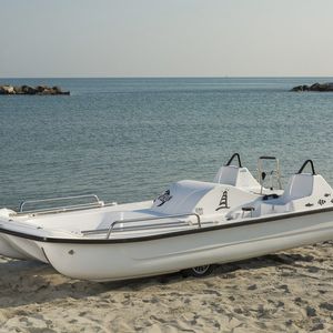 barco a pedais de 2 lugares