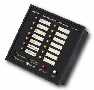 painel de comando para navio