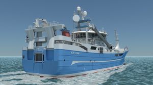 navio de pesca profissional de arrasto