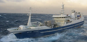 navio de pesca profissional de arrasto