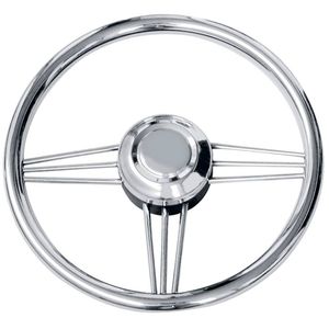 volante para barco a motor em aço inoxidável