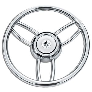volante para barco a motor em aço inoxidável