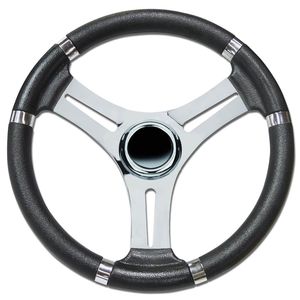 volante para barco a motor em aço inoxidável