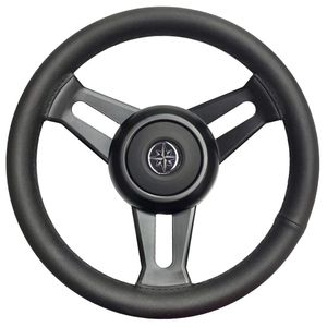 volante para barco a motor com revestimento de couro