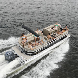pontoon boat com motor de popa 1