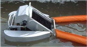 skimmer de hidrocarbonetos tipo vertedouro